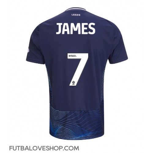 Dres Leeds United Daniel James #7 Tretina 2024-25 Krátky Rukáv